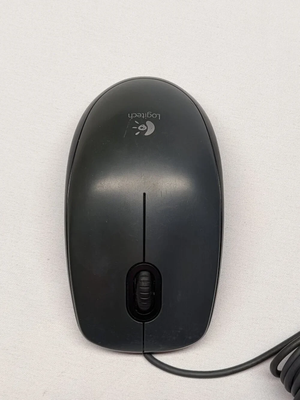 Vintage Logitech M100 Mouse Scroll Wired Optical Black 810-002141 PC USB